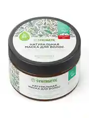 Натуральная маска для волос SYNERGETIC, интенсивное увлажнение и блеск, 300 мл
