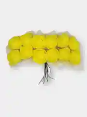 Розы из фоамирана, жёлтое ассорти, набор 42 штуки