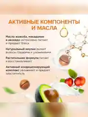 Бальзам для окрашенных волос SYNERGETIC, максимальное питание и восстановление, 250 мл