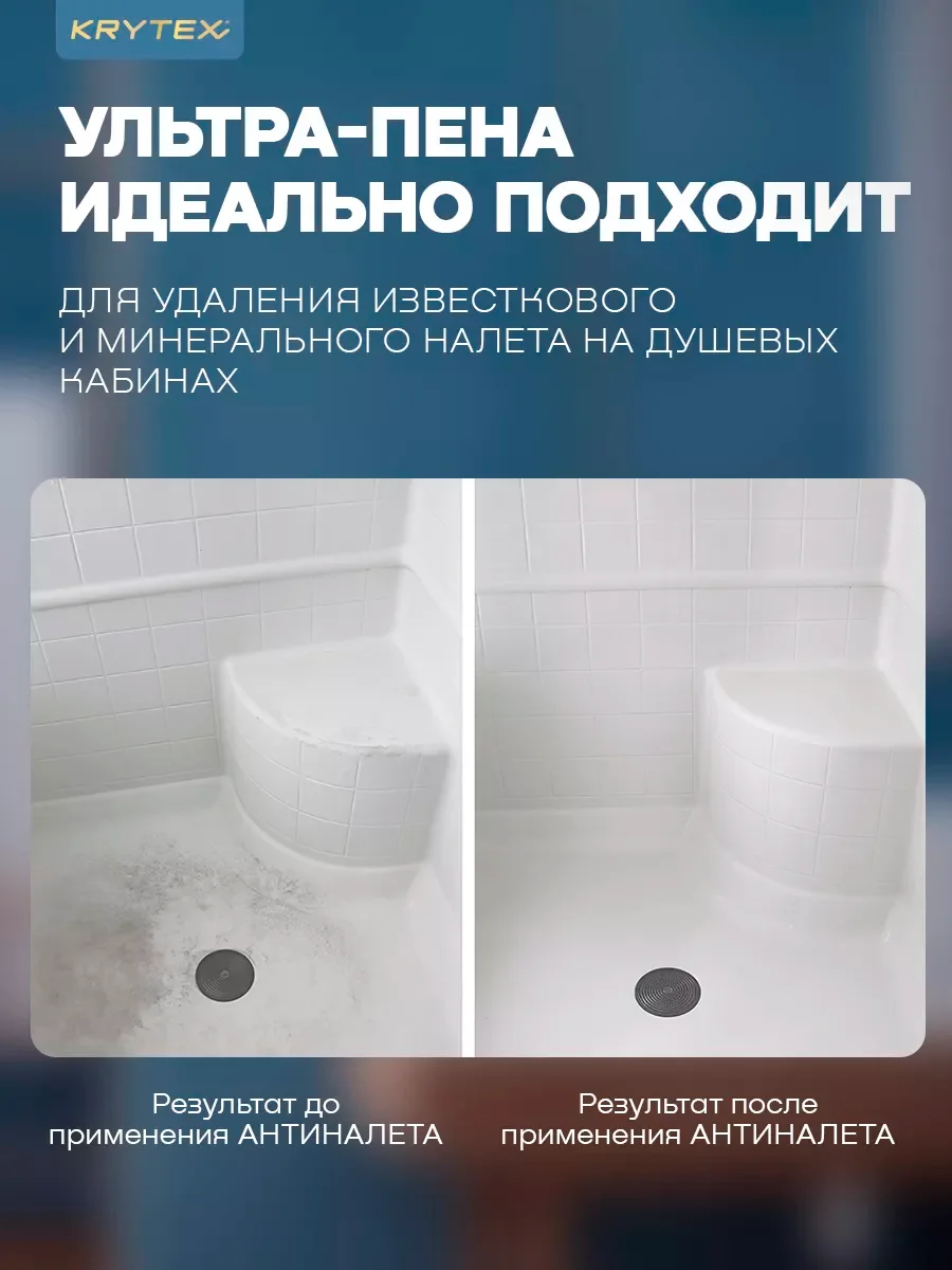 "АНТИНАЛЕТ" - чистящее средство пена для ванной, туалета, раковин, кафеля 250 мл.