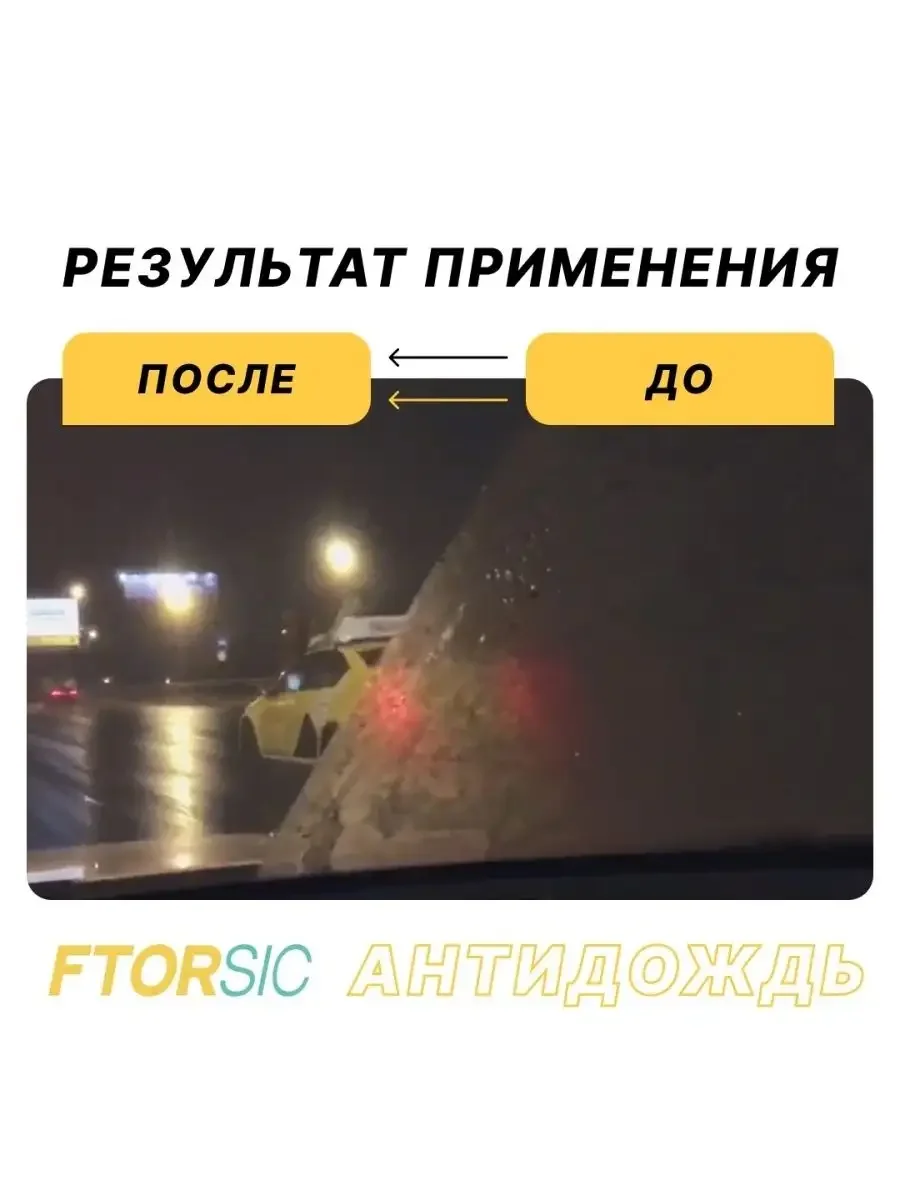 Антидождь, полный набор для самостоятельного нанесения "FTORSiC SCF"