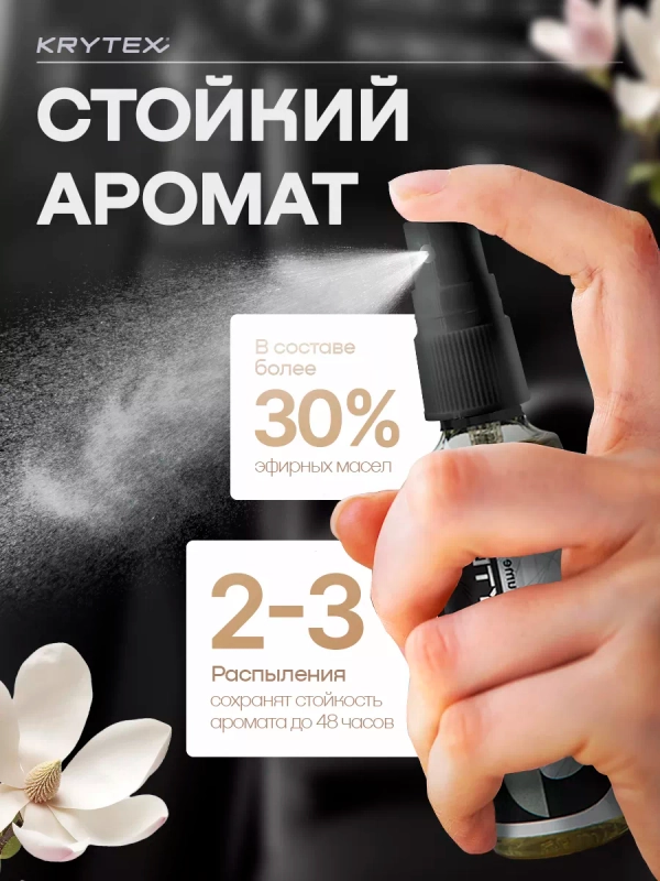 Ароматизатор для автомобиля и дома KRYTEX Parfume Pro №5 "Наркотический цветок" - 50 мл