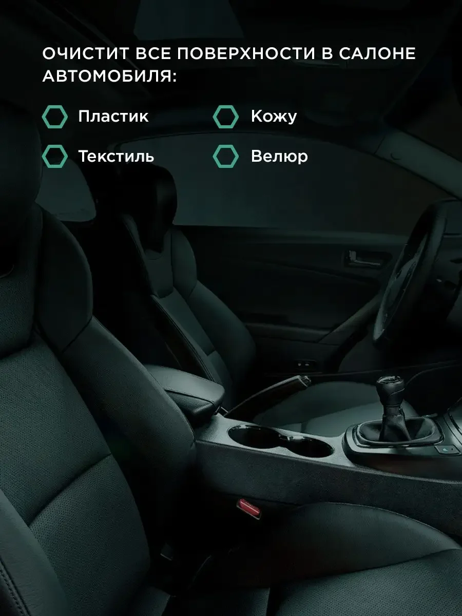 Пенный универсальный очиститель "FTORSiC RCOH" для кожи, текстиля, пластика 150 мл