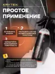 Полироль для защиты пластика и кожи салона авто KRYTEX INTERIOR PROTECT 250 мл.