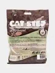Сat Step Wood original, комкующийся растительный наполнитель, 10 литров