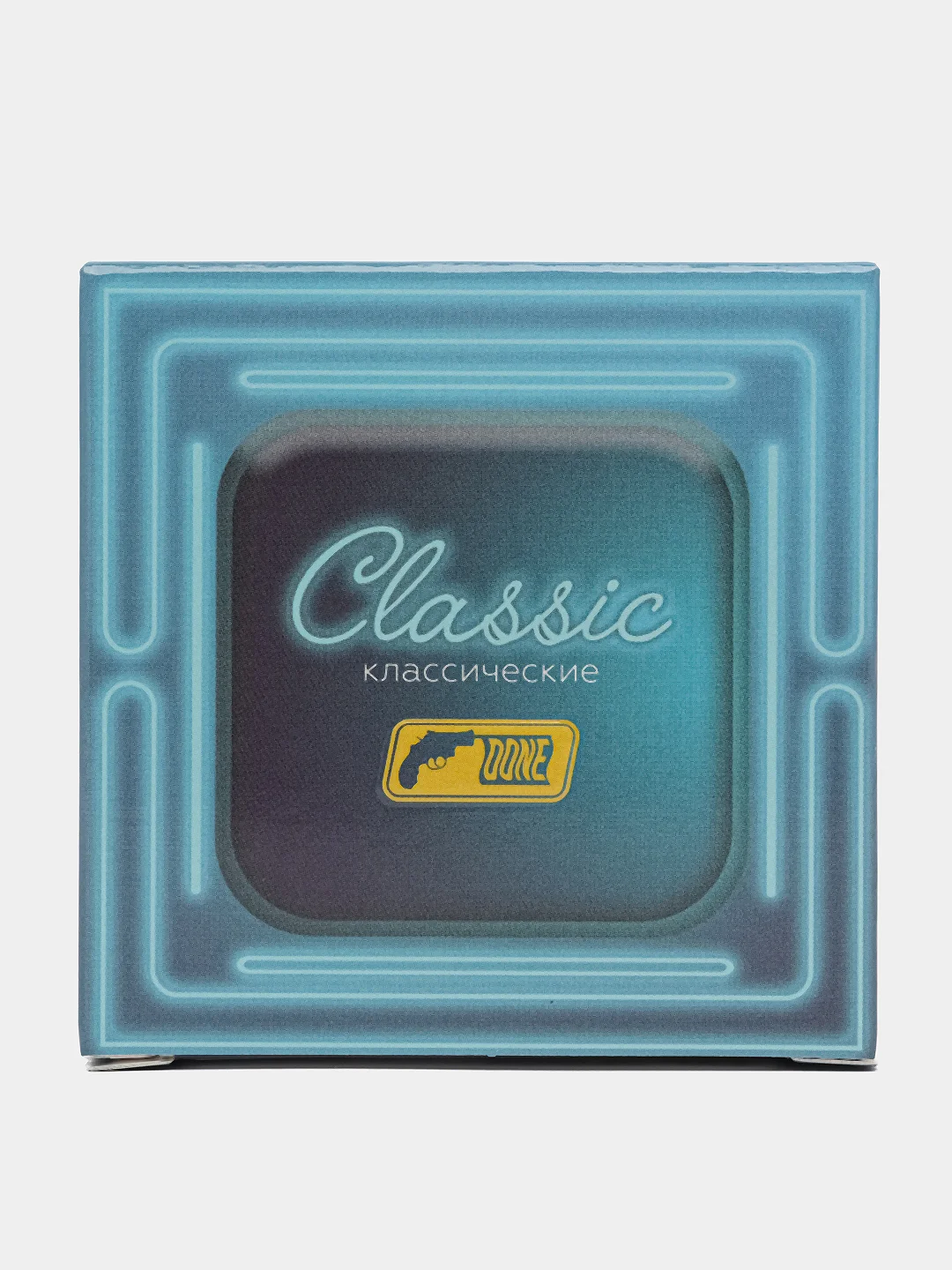 Голубой презервативы со смазкой классические "Classic", 3 шт