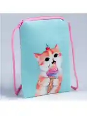 Сумочка  детская плюшевая "Кошечка" плоская