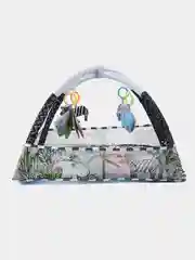 Серый детский игровой коврик, манеж развивающий, детский