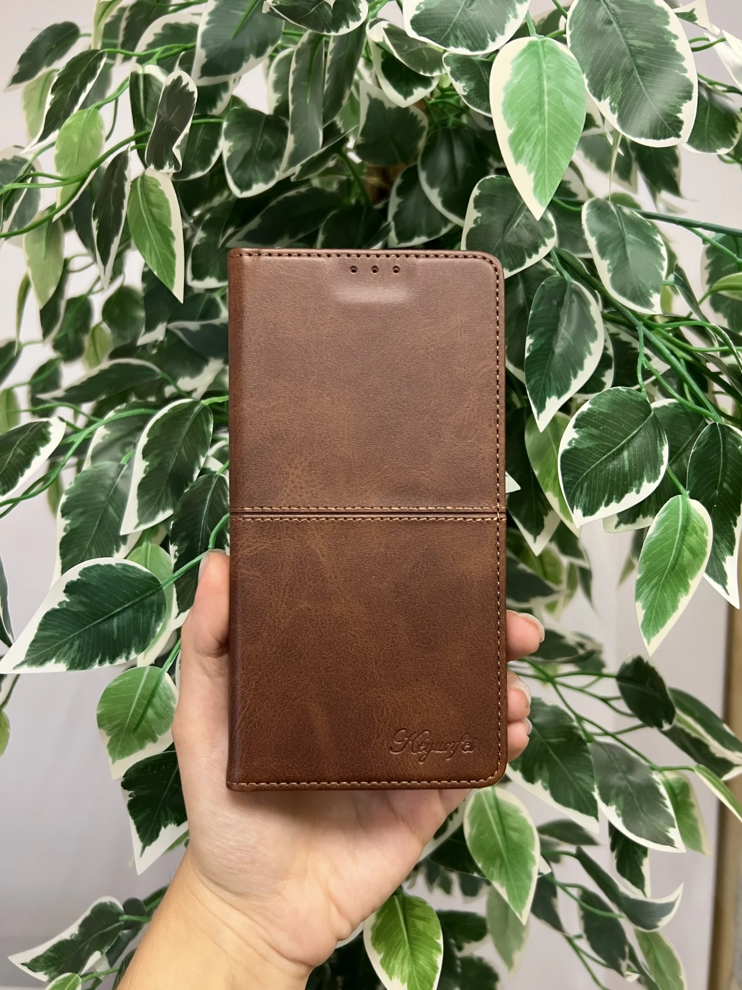 Тёмно-коричневый чехол книжка elitcase для Huawei Pura 70 / Хуавей Пура 70