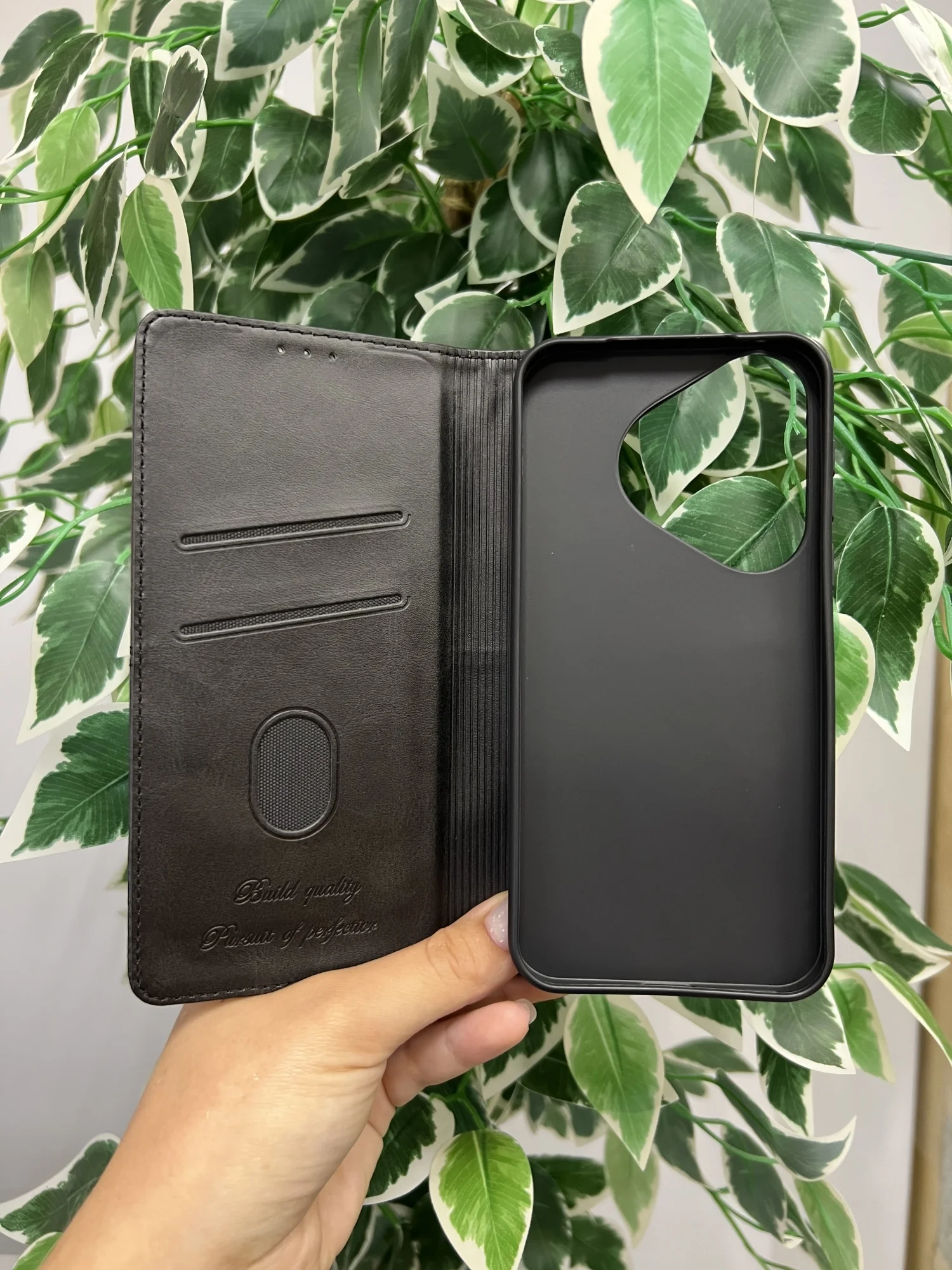 Черный чехол книжка elitcase для Huawei Pura 70 / Хуавей Пура 70