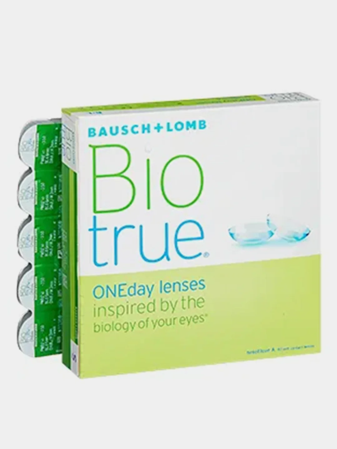 Контактные линзы Bausch + Lomb BioTrue ONEday, радиус кривизны 8.6, 90 штук