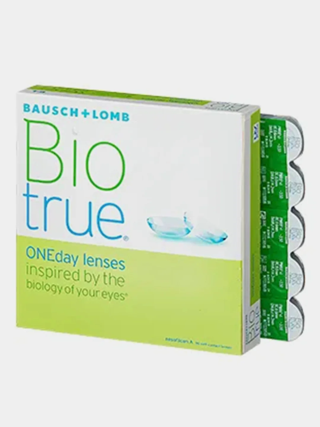 Контактные линзы Bausch + Lomb BioTrue ONEday, радиус кривизны 8.6, 90 штук