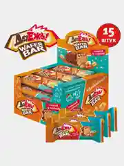 Вафельный батончик Даежъ WAFER BAR с карамелью, арахисом и солеными кранчами, 40г, 15 штук