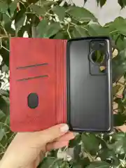 Красный чехол книжка elitcase для Huawei P60 и P60 Pro / Хуавей Р60 и Р60 Про