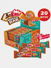Конфеты ДаЁжъ WAFER BAR с карамелью, арахисом и солеными кранчами, 54 г, 20 штук