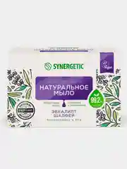 Натуральное туалетное мыло Synergetic, эвкалипт и шалфей, 90 гр