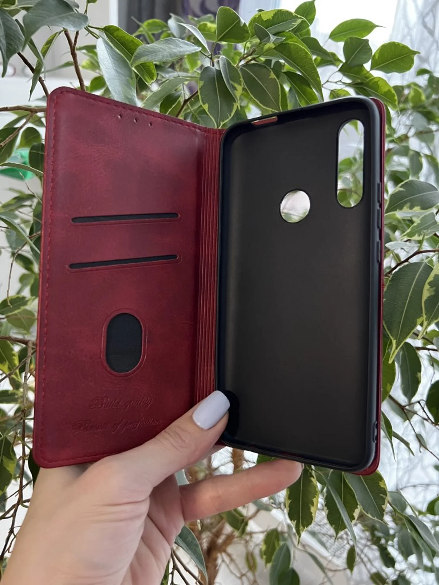 Красный чехол книжка elitcase для Huawei P Smart Z и Honor 9X / Хуавей Р Смарт З и Хонор 9Х