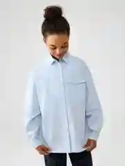 Блузка детская для девочек ACOOLA Kort, голубой, хлопок