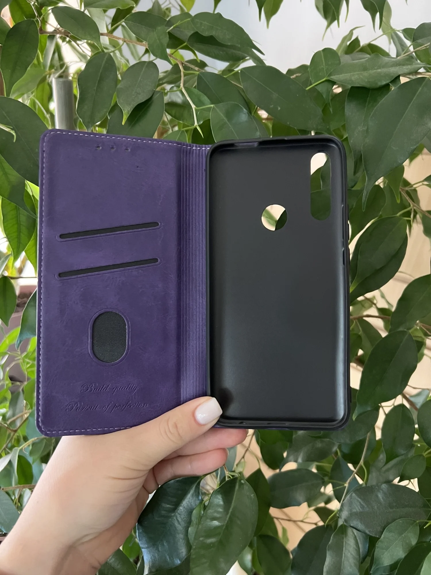 Фиолетовый чехол книжка elitcase для Huawei P Smart Z и Honor 9X / Хуавей Р Смарт З и Хонор 9Х