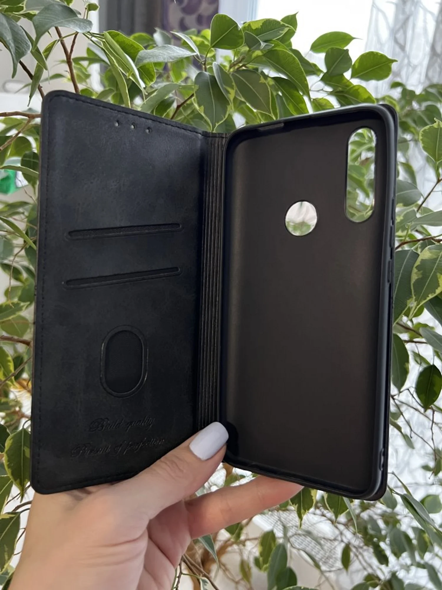 Черный чехол книжка elitcase для Huawei P Smart Z и Honor 9X / Хуавей Р Смарт З и Хонор 9Х