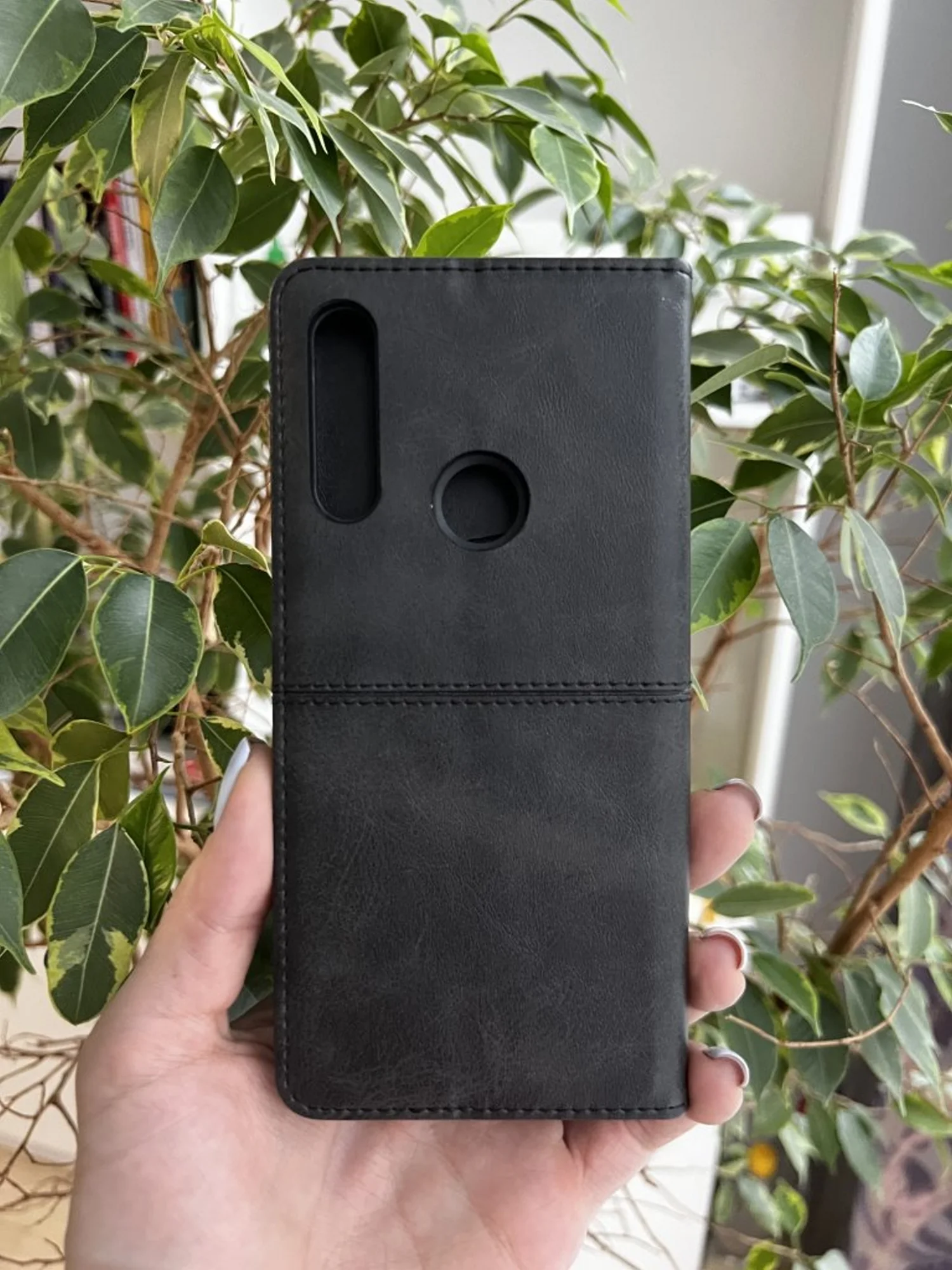 Черный чехол книжка elitcase для Huawei P Smart Z и Honor 9X / Хуавей Р Смарт З и Хонор 9Х