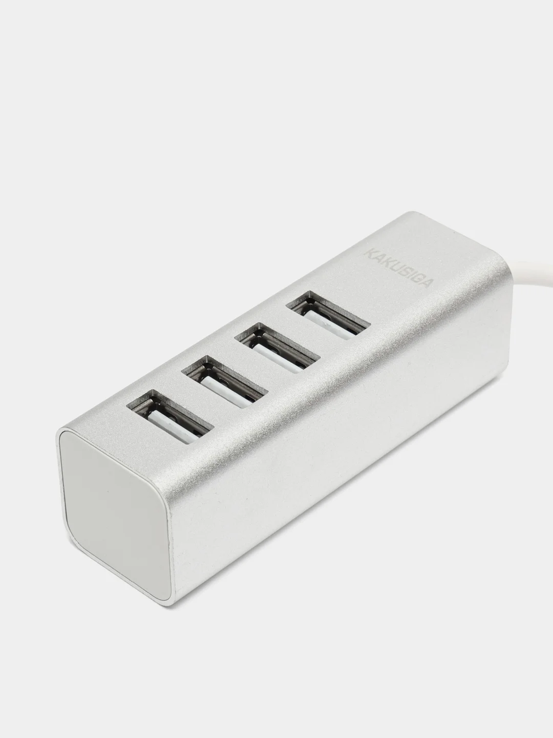 Серебряный хаб, адаптер, разветвитель 4 USB HUB - Type-A 2.0