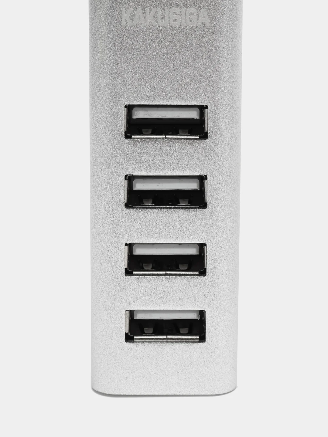 Серебряный хаб, адаптер, разветвитель 4 USB HUB - Type-A 2.0