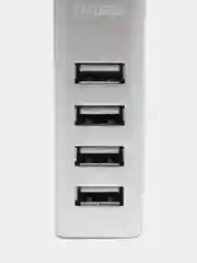 Серебряный хаб, адаптер, разветвитель 4 USB HUB - Type-A 2.0