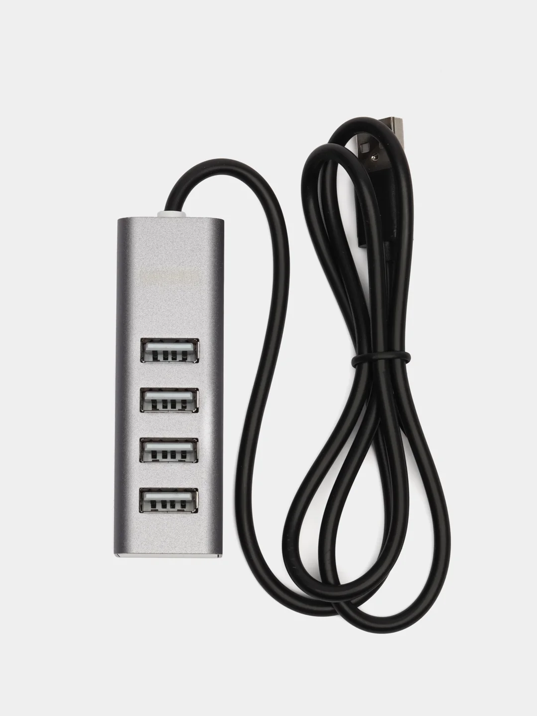 Серый хаб, адаптер, разветвитель 4 USB HUB - Type-A 2.0