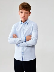 Рубашка детская для мальчиков ACOOLA Shoppert1, голубой, хлопок