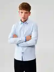 Рубашка детская для мальчиков ACOOLA Shoppert1, голубой, хлопок
