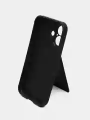 Черный кожаный чехол для iPhone 16/16 Plus/16 Pro/16 Pro Max, с карманом для карт