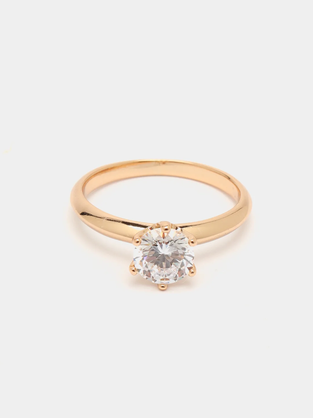 Золотой кольцо со стразами Swarovski, кольцо сваровский, кольцо с кристаллами, обручальное