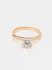 Золотой кольцо со стразами Swarovski, кольцо сваровский, кольцо с кристаллами, обручальное