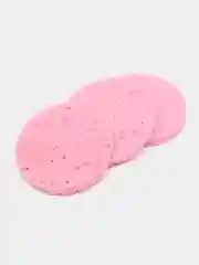 Розовый спонж для умывания пористый