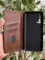 Тёмно-коричневый чехол книжка elitcase для Huawei P Smart (2021) и Huawei Y7a