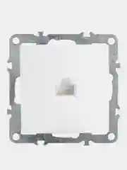 Розетка компьютерная 1-местная RJ-45 Stekker Эрна PST00-9107-01, белая