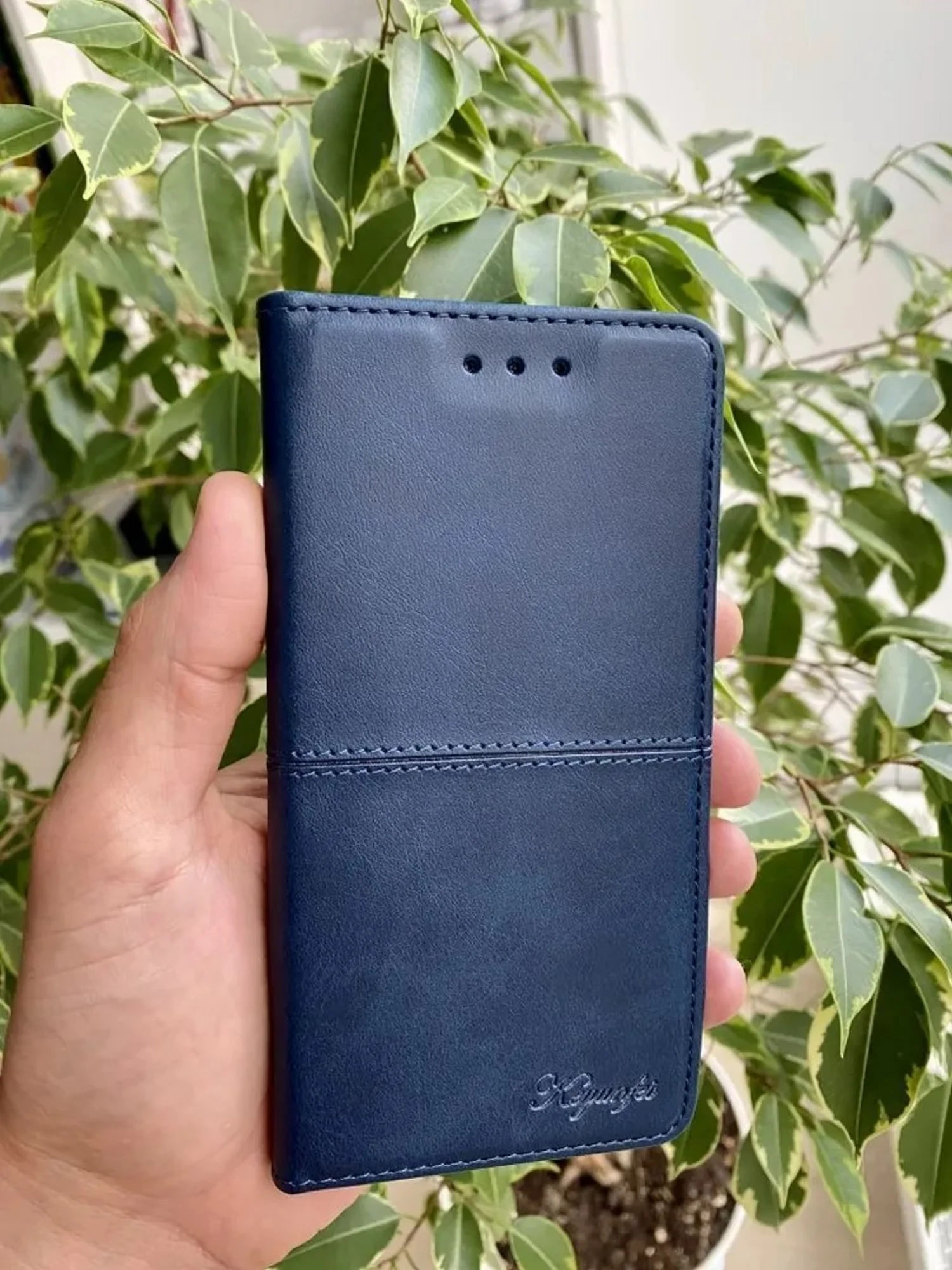 Синий чехол книжка elitcase для Huawei P Smart (2021) и Huawei Y7a