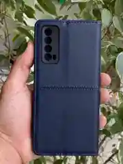 Синий чехол книжка elitcase для Huawei P Smart (2021) и Huawei Y7a
