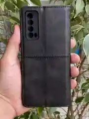 Черный чехол книжка elitcase для Huawei P Smart (2021) и Huawei Y7a