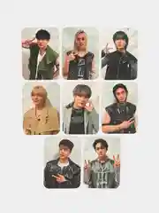 Бежевый карточки k-pop "Stray Kids", ламинированные, 8 штук