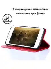 Красный чехол книжка elitcase для Huawei Nova Y91 / Хуавей Нова У91