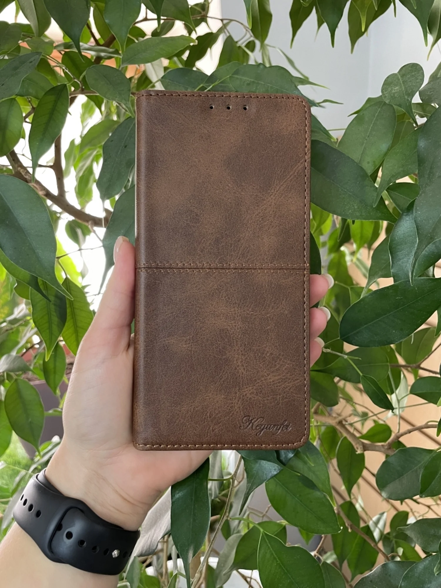 Тёмно-коричневый чехол книжка elitcase для Huawei Nova Y91 / Хуавей Нова У91
