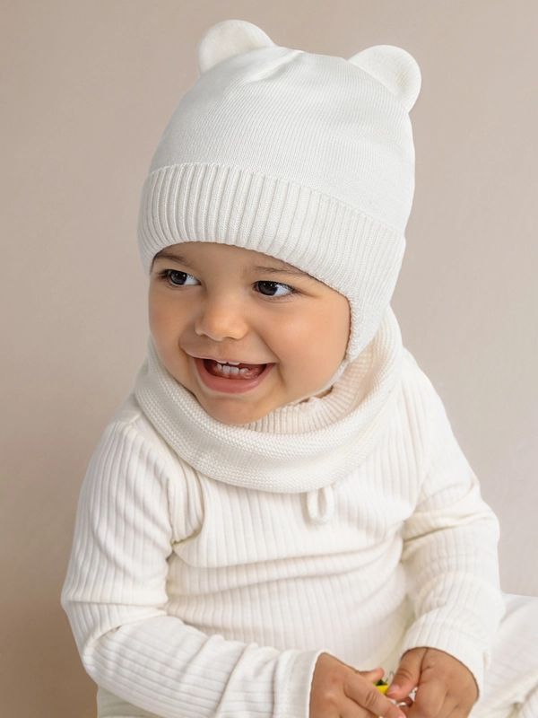 Шапка детская вязаная Amarobaby Pure Love BEAR