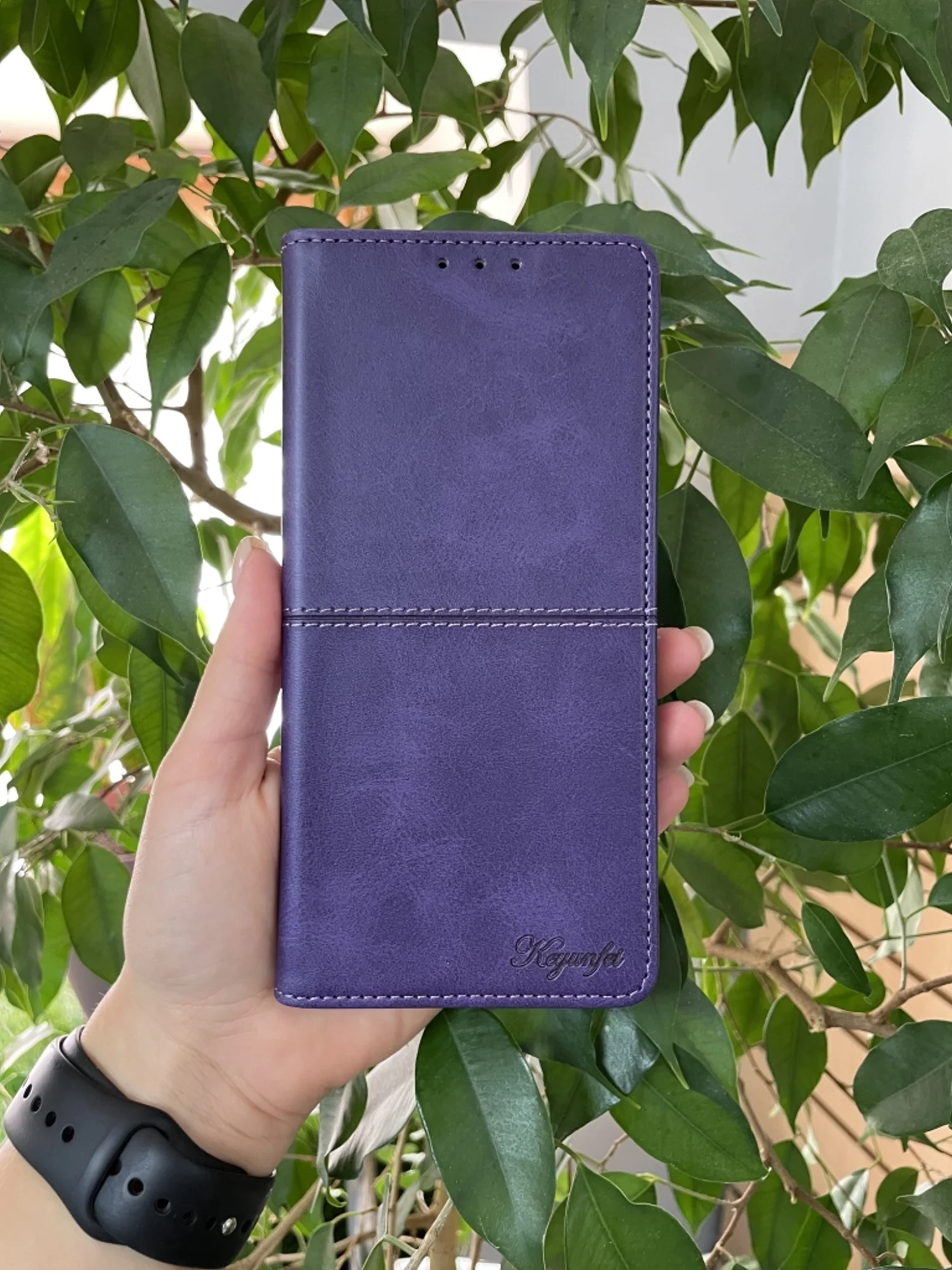 Фиолетовый чехол книжка elitcase для Huawei Nova Y91 / Хуавей Нова У91