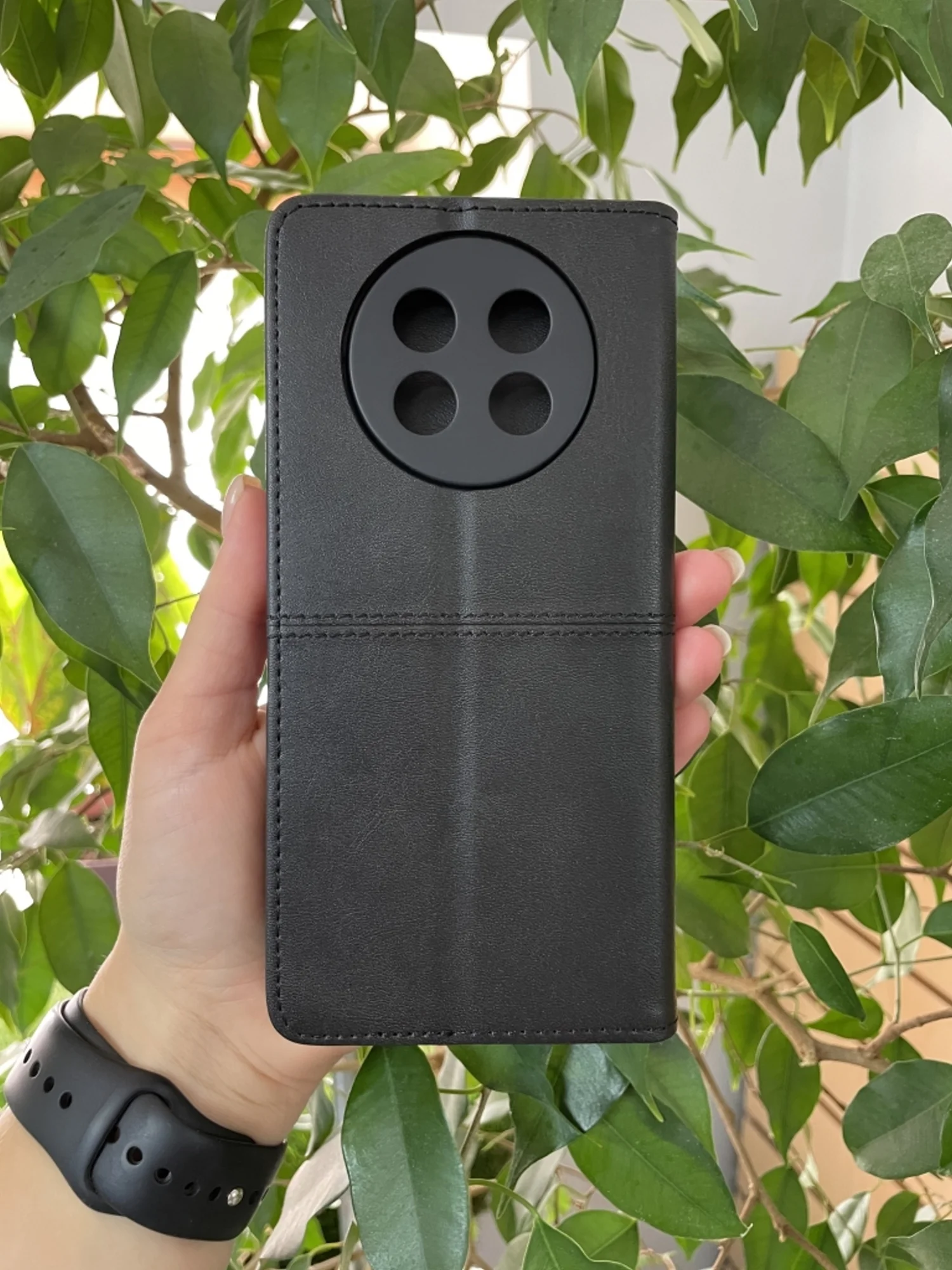Черный чехол книжка elitcase для Huawei Nova Y91 / Хуавей Нова У91