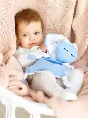 Голубой подушка (комфортер - грелка) AmaroBaby Cherry Love