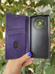 Фиолетовый чехол книжка elitcase для Huawei Nova Y90 / Нова У90