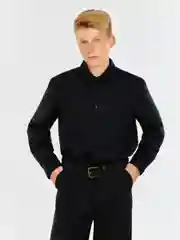 Рубашка для подростков ACOOLA, чёрная, хлопок, полиэстер