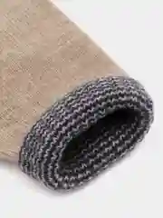 Бежевый варежки детские, утепленные